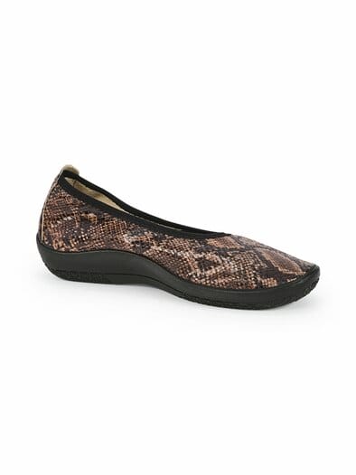 Hallux-Softslipper Animalprint Braun-Schwarz