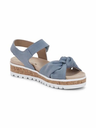 Hallux-Sandale Softschleife Taubenblau