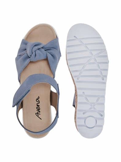 Hallux-Sandale Softschleife Taubenblau