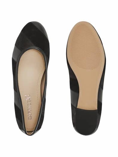 Hallux-Ballerina Innenkeil Schwarz