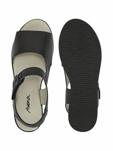Klett Sandale Extraweite Schwarz