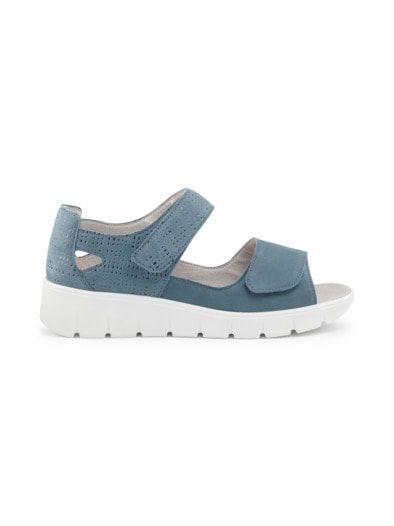 Waldläufer-Sandalenschuh Extraweit Blau