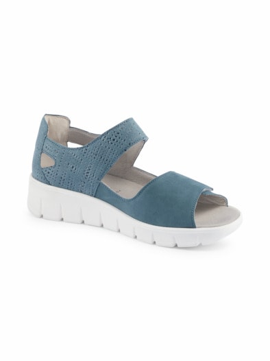 Waldläufer-Sandalenschuh Extraweit Blau