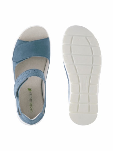 Waldläufer-Sandalenschuh Extraweit Blau