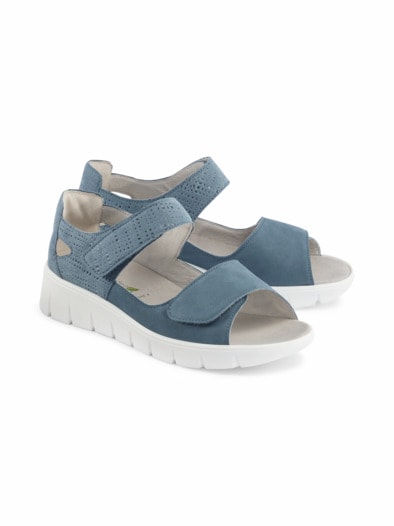 Waldläufer-Sandalenschuh Extraweit Blau