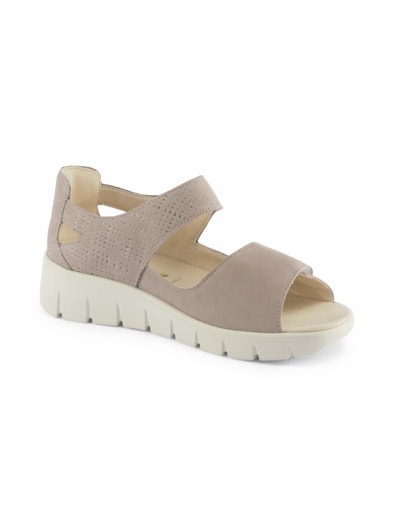 Waldläufer-Sandalenschuh Extraweit Taupe