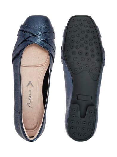 Hirschleder-Edel Ballerina Blau