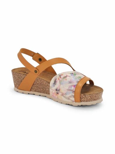 Hallux-Sandale Keilabsatz Orange