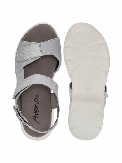 Hallux-Klett Sandale Superstretch Silber