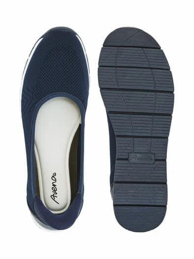 Hallux-Schlupf Ballerina Memory Marine