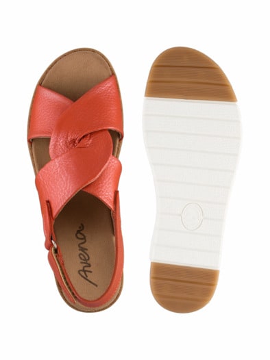 Hallux-Hirschleder Sandale Soft Orange