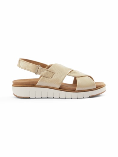 Hallux-Hirschleder Sandale Soft Beige