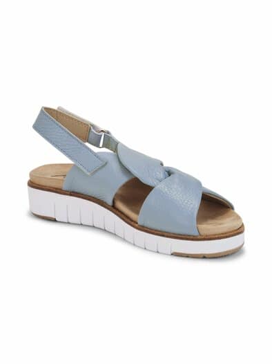 Hallux-Hirschleder Sandale Soft Hellblau