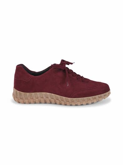 Hallux-Komfortschnürer Ziegenleder Bordeaux