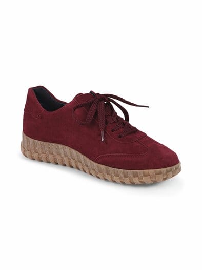 Hallux-Komfortschnürer Ziegenleder Bordeaux