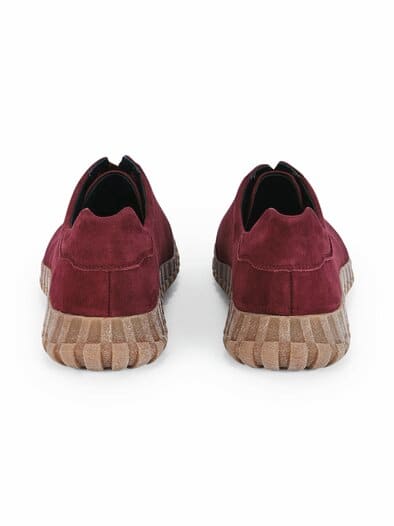 Hallux-Komfortschnürer Ziegenleder Bordeaux