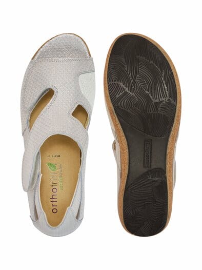 Waldläufer-Hallux Sandalenschuh Silber