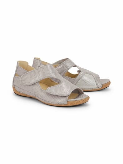 Waldläufer-Hallux Sandalenschuh Silber