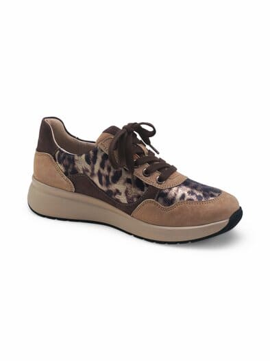 Hallux-Schnürer Reißverschluss Beige-Leo