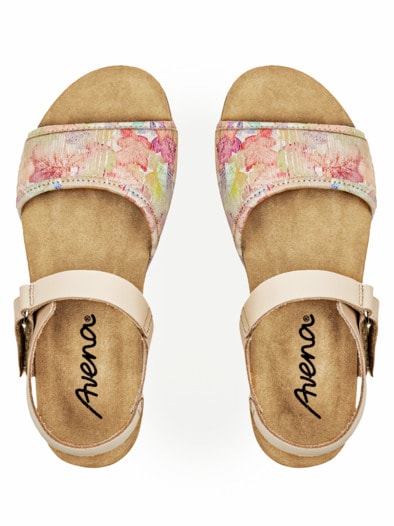 Hallux-Sandale Kork-Fußbett Beige