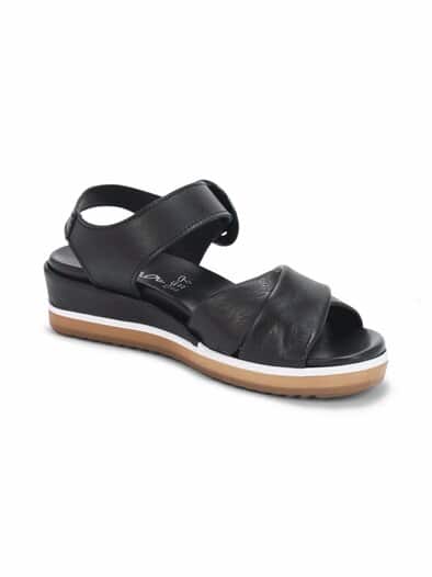 Hallux-Sandale Softleder Schwarz