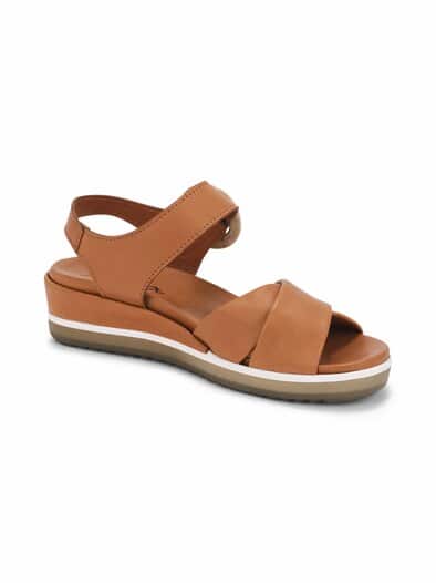 Hallux-Sandale Softleder Cognac