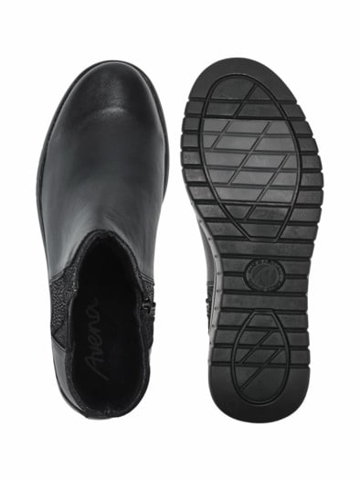 Hallux-Stiefelette Luftpolster Schwarz