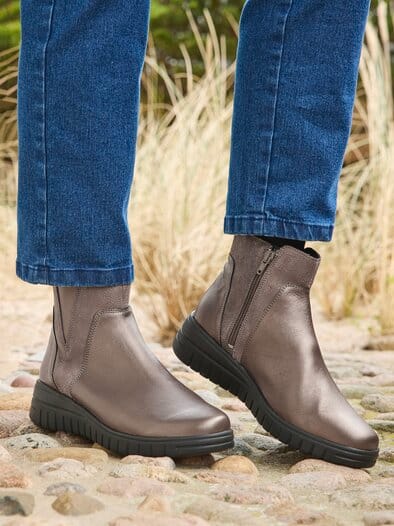 Hallux-Stiefelette Luftpolster Gold