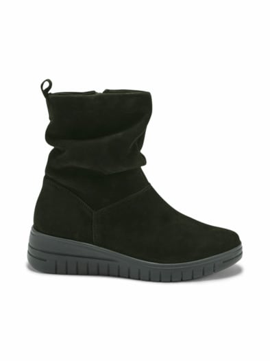 Hallux-Soft Stiefelette Luftpolster Schwarz