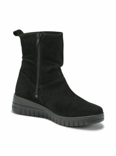 Hallux-Soft Stiefelette Luftpolster Schwarz