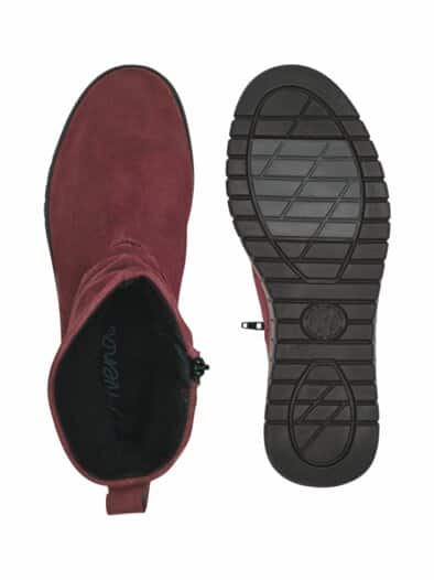 Hallux-Soft Stiefelette Luftpolster Bordeaux