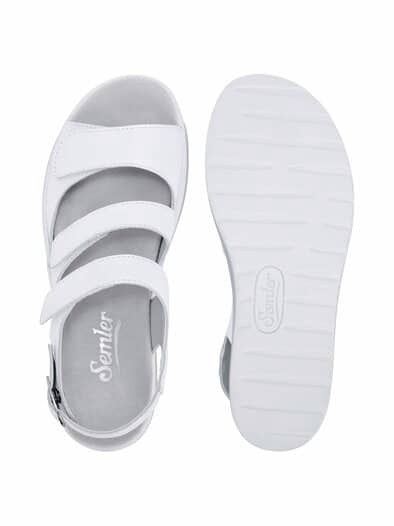 Semler-Sandale Komfortplus Weiß