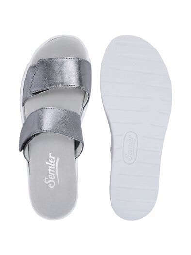 Semler-Pantolette Komfortplus Silber