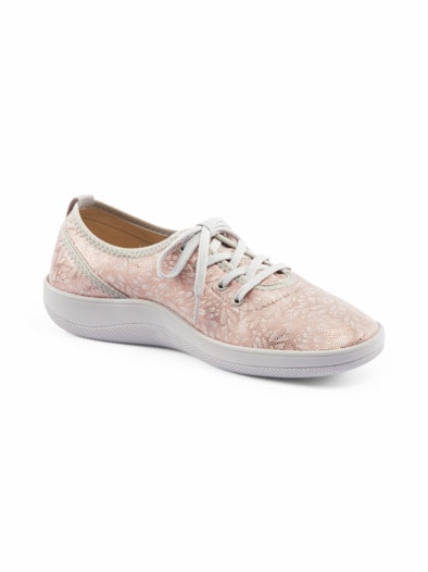 Hallux-Softschnürer Naturform Rosa-Braun