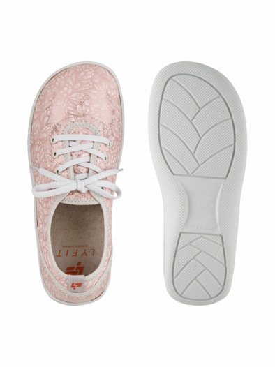 Hallux-Softschnürer Naturform Rosa-Braun