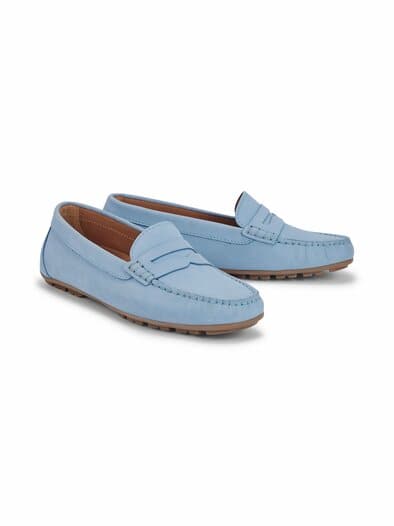 Super-Soft Mokassin Hellblau