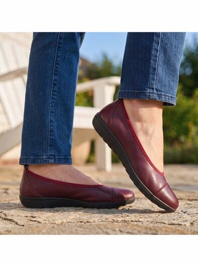 Hallux-Ballerina Extraleicht Bordeaux