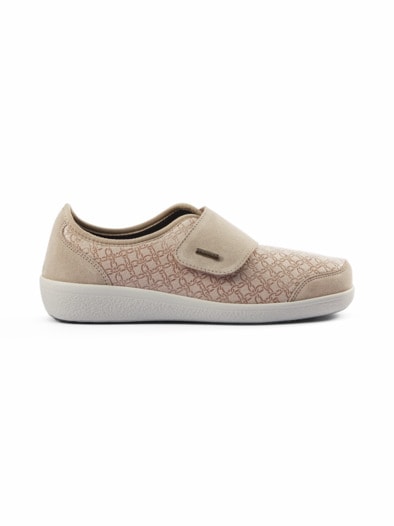 Varomed-Gesundheitsklettschuh Beige