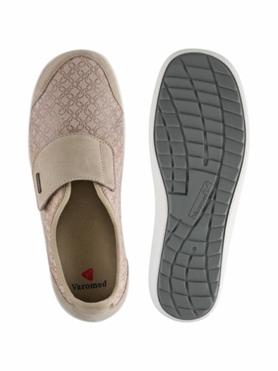 Varomed-Gesundheitsklettschuh Beige