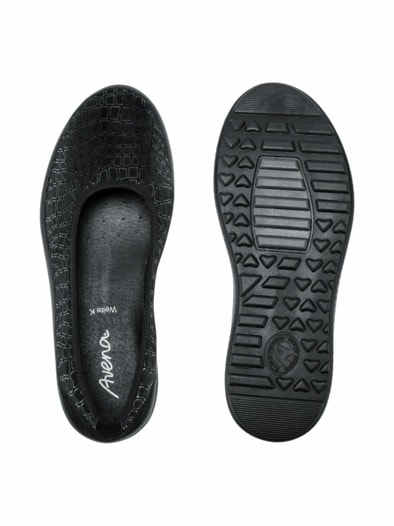 Hallux-Ballerina Superstretch Weite Schwarz