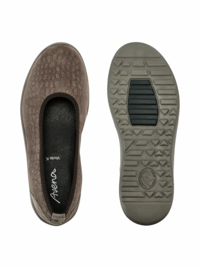 Hallux-Ballerina Superstretch Weite Taupe
