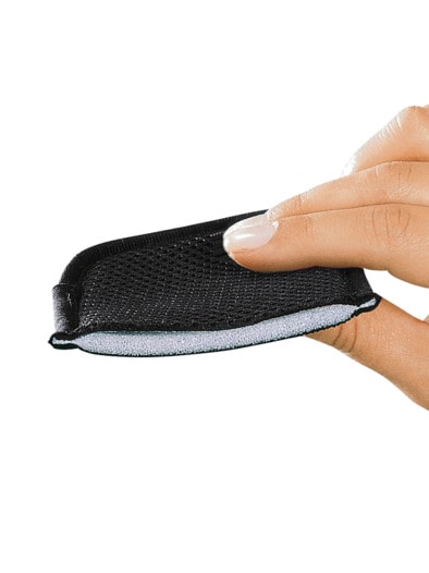 Damen-Klimasoft-Klettpantolette Schwarz