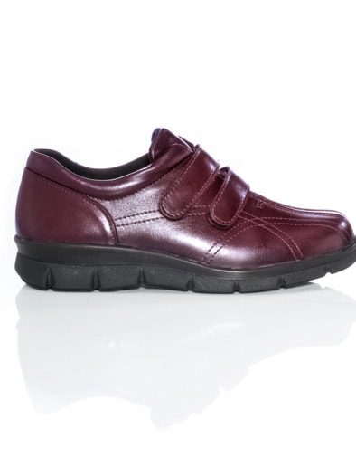 Federleicht-Klettslipper Thermo Bordeaux