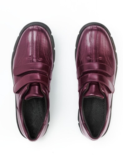 Federleicht-Klettslipper Thermo Bordeaux