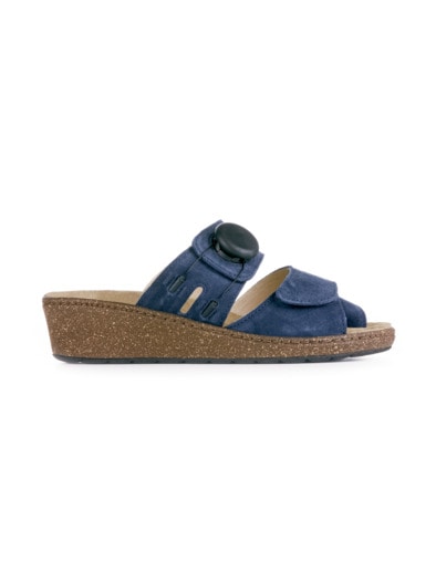 Hallufix-Pantolette Blau