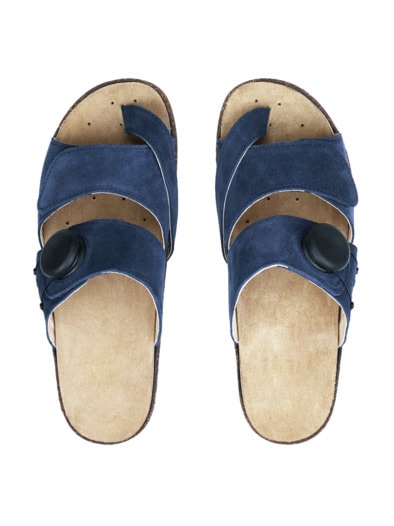 Hallufix-Pantolette Blau