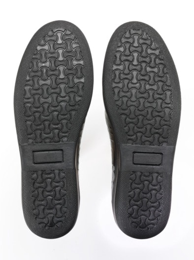 Thermoleicht-Lack-Slipper Schwarz