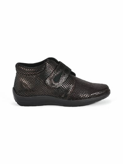 Klett-Bootie Federleicht Schwarz-Gold
