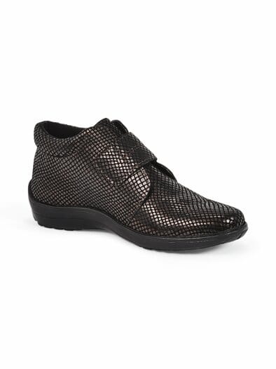 Klett-Bootie Federleicht Schwarz-Gold