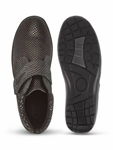 Klett-Bootie Federleicht Schwarz-Gold